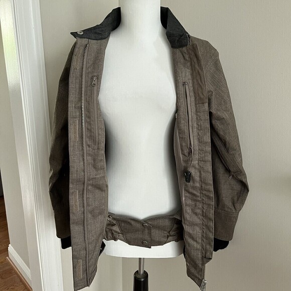 Holden Ski Snowboard Jacket Full Zip pockets Lined Shell Size M brown - Picture 8 of 16
